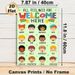 Feelings & Emotion Recognition Painting Poster, Vibrant Cartoon-style Feelings Display Poster, Assists In Identifying Various Emotions, Suitable For_maomaolike.com