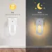 EU/US Plug Wall Night Light Socket With Twilight Sensor 1/2 Pcs Warm White Lamp Energy Saving For Kids Room Bedroom_maomaolike.com