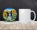 Border Collie In Sunflowers Large Sandstone Coasters Pack Of 4 Absorbent Round Coasters Decor Gifts For Men Or Women, 4 In, Multicolor_maomaolike.com