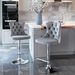 Swivel Velvet Barstools Adjusatble Seat Height From 25-33 Inch, Chrome Base Bar Stools With Backs Comfortable Tufted For Home Pub And Kitchen Island,Set Of 2, AS1712GY, Gray_maomaolike.com