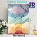 Rainbow Cloud Themed Painting Poster, Soft Watercolor Gradient Poster, Gentle Dreamy Aesthetic Ideal For Bedroom And Living Room Wall Decor_maomaolike.com