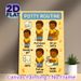 Potty Routine Painting Poster, Cute Cartoon Step-by-step Guide Poster, Clear Potty Procedure Guidance, Ideal For Bathroom_maomaolike.com