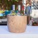 Extra Large Ice Bucket With Lid And Ice Scoop, Natural Teak_maomaolike.com