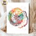 Placenta Anatomy Painting Poster, Vibrant Watercolor Detailed Anatomical Art Poster, Unique Medical-themed Decor Suitable For Clinic, Office And Home_maomaolike.com