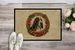 Basset Hound Christmas Flowers Doormat Front Door Mat Indoor Outdoor Rugs For Entryway, Non Slip Washable Low Pile, 24H X 36W_maomaolike.com