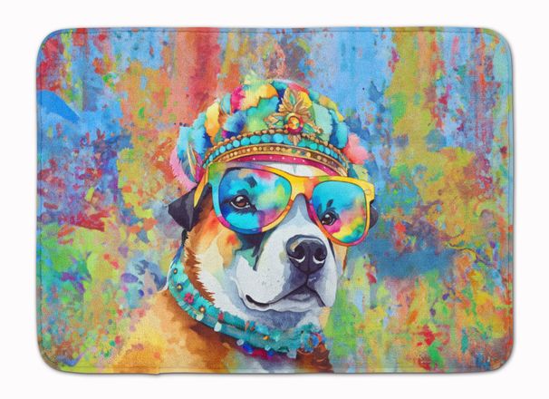Akita Hippie Dawg Memory Foam Kitchen Mat Machine Washable Anti-Fatigue Mat Cushion Comfort Bath Mat Or Kitchen Rug_maomaolike.com