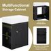 20 Inch Bathroom Vanity With Ceramic Sink, Diamond Pattern Door Design, Gold Handle & Side Storage Shelves Modern Small Space Cabinet With Towel Bar, MDF Construction, Assembly Required_maomaolike.com