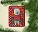 Samoyed Holiday Christmas Porcelain Ornament Christmas Tree Hanging Decorations For Home Christmas Holiday, Rectangle, Gift, Multicolor_maomaolike.com