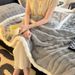 Factory Wholesale Foreign Trade Solid Color Bubble Rabbit Fur Nap Sofa Cross-Border E-commerce Export Velvet Blanket_maomaolike.com