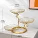 choiceness 3-Tier Fruit Basket - Black Gold Kitchen Storage_maomaolike.com