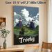 Trosky Castle Themed Painting Poster, Vintage Travel-style Scenic Poster, Captivating Medieval Landscape Featuring Knight And Castle, Ideal For Living_maomaolike.com