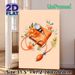 Floral Sphygmomanometer Painting Poster, Soft Watercolor Style Medical Poster, Delicate Floral-decorated Sphygmomanometer Artwork, Suitable For_maomaolike.com