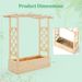 Wooden Raised Garden Bed Planter Box With Trellis And Hanging Roof_maomaolike.com