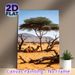 Desert Camel Painting Poster, Serene Realistic Desert Landscape Poster, Natural Wilderness Scene Ideal For Living Room And Office Wall Decor_maomaolike.com