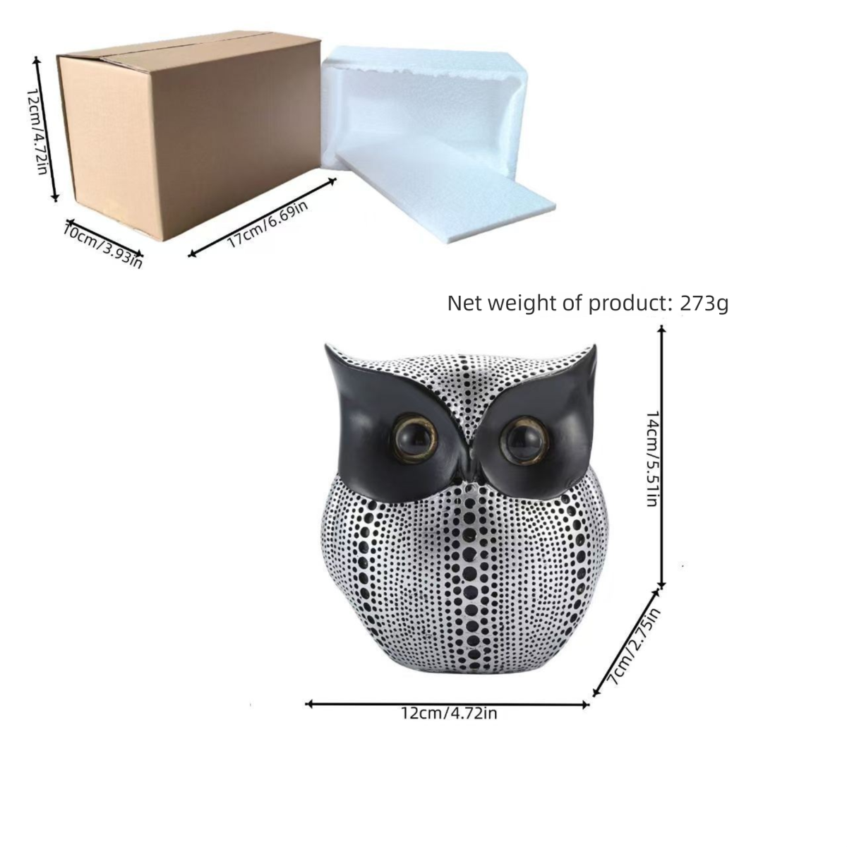 Ins Style High-End Owl Desktop Ornament For Study, Living Room, Entryway, TV Cabinet, Home Decoration_maomaolike.com