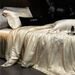 Italian Style Light Luxury Feather Jacquard Embroidery Silky Naked Sleep Cool Bedding Lenzing Lyocell Tencel Four-Piece Set_maomaolike.com