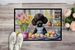 Decorating Easter Black Poodle Doormat Front Door Mat Indoor Outdoor Rugs For Entryway, Non Slip Washable Low Pile, 24H X 36W_maomaolike.com