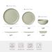 12-Piece Stoneware Dinner Plates Bowls Sets | Microwave & Dishwasher Safe | Non-Toxic Dinner Plates Bowls Set | Stackable Matte Glaze Kitchenware For 4_maomaolike.com