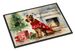 Irish Terrier Cozy Christmas Doormat Front Door Mat Indoor Outdoor Rugs For Entryway, Non Slip Washable Low Pile, 24H X 36W_maomaolike.com