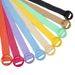 HOT Beltox Women Straw Woven Elastic Wide Belt Solid Color with Matching Plastic Buckle_maomaolike.com