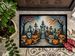 Calaveras Sugar Skulls Spooky Halloween Doormat Front Door Mat Indoor Outdoor Rugs For Entryway, Non Slip Washable Low Pile, 24H X 36W_maomaolike.com