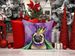 Pug King Of Mardi Gras Throw Pillow Machine Washable, Indoor Outdoor Decorative Pillow For Couch, Bed Or Patio, 14Hx14W_maomaolike.com