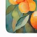 Florida Orange Blossom In Watercolor Memory Foam Kitchen Mat Machine Washable Anti-Fatigue Mat Cushion Comfort Bath Mat Or Kitchen Rug_maomaolike.com