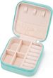 Mini Jewelry Travel Case,Small Jewelry Box,Traveling Jewelry Organizer,Portable Jewellery Storage Holder For Rings Earrings Necklace Bracelet Bangle For Girls Women(Blue - 1 Pack) Brand: VOMNA_maomaolike.com
