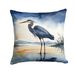 Blue Heron Barely Lit Sky Throw Pillow Machine Washable, Indoor Outdoor Decorative Pillow For Couch, Bed Or Patio, 14Hx14W_maomaolike.com