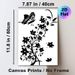 Floral & Butterfly Painting Poster, Minimalist Monochrome Silhouette Poster, Sleek Nature-inspired Decor Ideal For Living Room, Bedroom_maomaolike.com