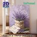 Lavender & Bee Themed Painting Poster, Soft-toned Still Life Art Poster, Serene Floral Design To Add Cozy Atmosphere For Living Room, Dining Area_maomaolike.com