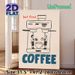 Coffee Themed Painting Poster, Minimalist Cartoon Barista & Coffee Machine Poster, Playful Coffee-focused Decor, Ideal For Coffee Shops, Kitchen And_maomaolike.com