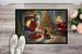 Dachshund And Santa Claus Doormat Front Door Mat Indoor Outdoor Rugs For Entryway, Non Slip Washable Low Pile, 24H X 36W_maomaolike.com