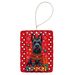 Scottish Terrier Holiday Christmas Porcelain Ornament Christmas Tree Hanging Decorations For Home Christmas Holiday, Rectangle, Gift, Multicolor_maomaolike.com