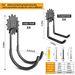 8-Piece Heavy Duty Steel Storage Hooks - Utility Style Wall Hooks With Non-Slip Coating, Grip Bicycles, Ladders And Tools Random SpeedX.UNIUNI. Amazon.USPS_maomaolike.com
