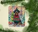 Dachshund Christmas Porcelain Ornament Christmas Tree Hanging Decorations For Home Christmas Holiday, Rectangle, Gift, Multicolor_maomaolike.com