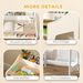 Kids Desk And Chair Set With Storage And Shelves, For Bedroom & Study Room, Gift For 3-8 Years Old, Natural Wood_maomaolike.com