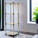 Korean White 4-Tier Heavy Duty Stainless Steel Storage Shelving Unit, 100lbs/shelf (49"H X 14.9"W X 13.7"D) For Indoor/Outdoor Organization , Modular Rack, Extremely Durabl_maomaolike.com