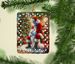 Samoyed And Santa Claus Porcelain Ornament Christmas Tree Hanging Decorations For Home Christmas Holiday, Rectangle, Gift, Multicolor_maomaolike.com