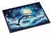 Dolphin In A Starry Sea Doormat Front Door Mat Indoor Outdoor Rugs For Entryway, Non Slip Washable Low Pile, 24H X 36W_maomaolike.com