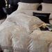 FREEMONDE Autumn Winter New Tencel Cotton Thickened Brushed Four-Piece Set 100s High-End Printed Duvet Cover Warm Bedding_maomaolike.com
