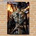 Japanese Samurai With Full Back Tattoo Painting Poster, Vivid Ukiyo-e Style Lantern-lit Alley Poster, Authentic Cultural Design, Ideal For Home_maomaolike.com