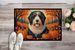 Bearded Collie Fall Doormat Front Door Mat Indoor Outdoor Rugs For Entryway, Non Slip Washable Low Pile, 24H X 36W_maomaolike.com