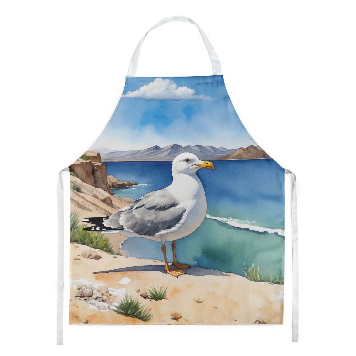 Utah California Gull Apron Cooking Kitchen Server Baking Crafts Gardening For Adult Women Men, Unisex, Large, Multicolor_maomaolike.com