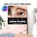 Eyebrow Threading Painting Poster, Soft & Elegant Close-up Eye With Threading String & Cherry Blossoms Poster, Clear Beauty Service Reminder For_maomaolike.com