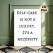 Self-Care Quote Painting Poster, Minimalist Monochrome Text Poster, Thought-provoking Self-care Reminder, Suitable For Bedroom, Living Room And_maomaolike.com