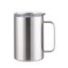 New Double Wall Stainless Steel Coffee Mug 12oz 16oz Tea Cup 350ml 450ml Insulated Thermos Vacuum Mugs Handle_maomaolike.com