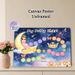 Princess Potty Chart Painting Poster, Dreamy Watercolor Starry Night Scene Poster, Practical Tool For Tracking Potty Training Progress, Ideal For_maomaolike.com