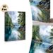 Forest Lake Landscape Painting Poster, Serene Watercolor Nature Scene Poster, Misty Mountain, Lush Evergreens & Clear Lake Design Brings Tranquil_maomaolike.com