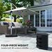 Offset Umbrella Base Outdoor Umbrella Weights, 132 Lb. Capacity Water Or 176 Lb. Capacity Sand, Black_maomaolike.com